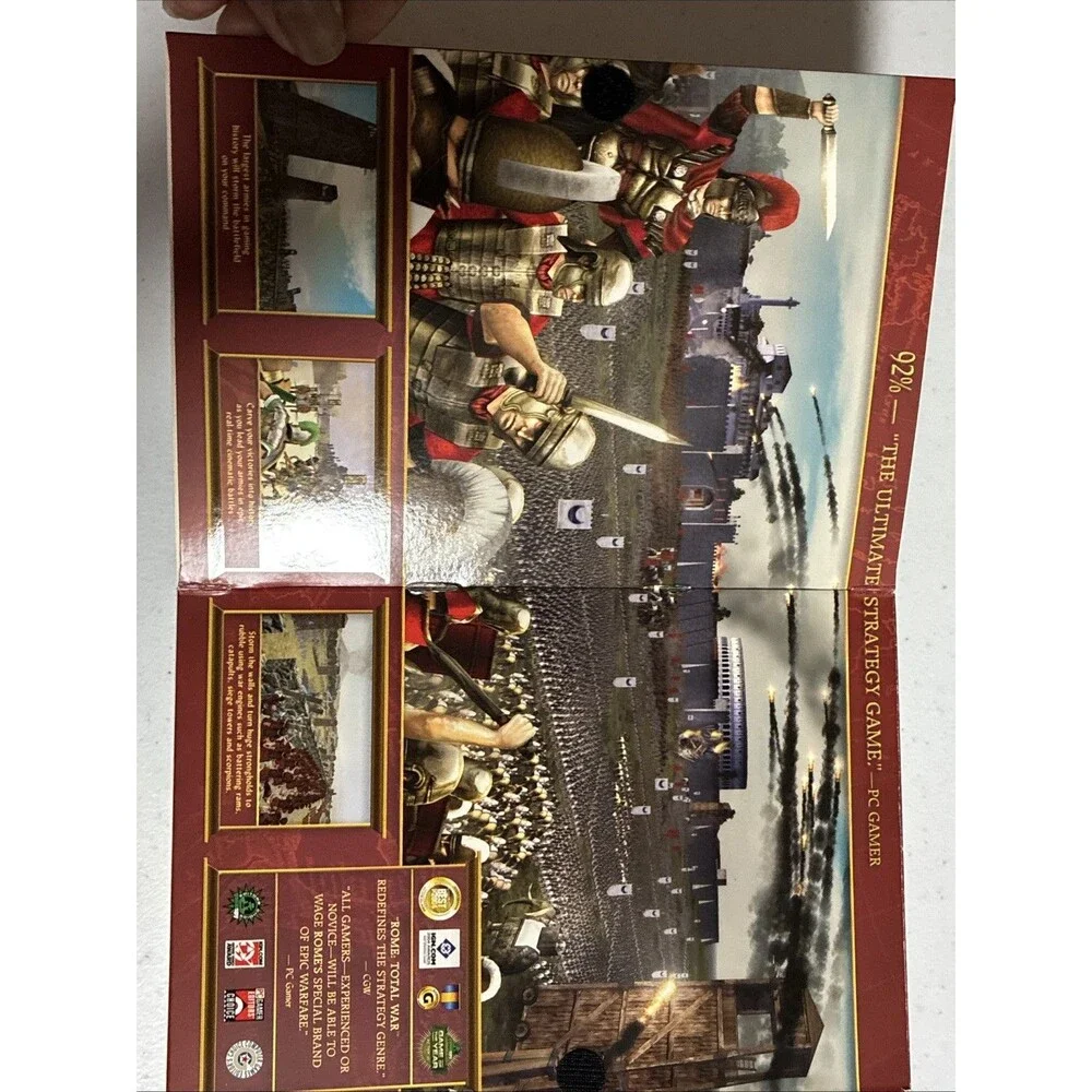 Vintage Y2K PC Windows Strategy Game Rome: Total War 2004